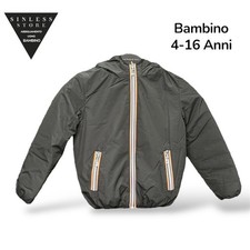 Giubbino Giacca anti vento k-way double face da  bambino da 4-16 anni