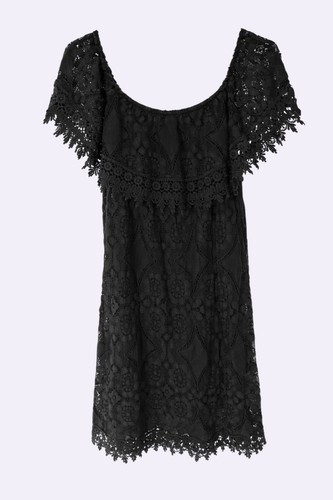 Abito donna nero pizzo - donna,