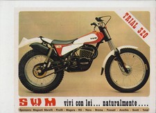 advertising Pubblicità -MOTO SWM TRIAL 320 1978 TRIAL EPOCA-MOTOITALIANE