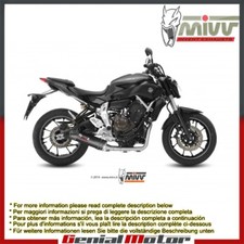 Scarico Completo MIVV Oval Carbonio Con Coppa Carbonio Yamaha Mt-07 2014 > 2022