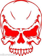 Teschio Skull Stikers-Adesivo Prespaziato decorazioni stampe auto moto casa