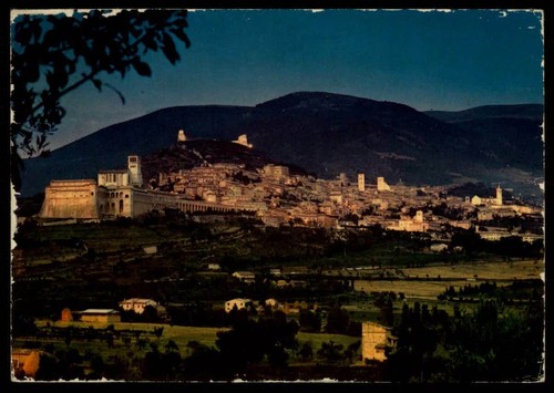 Cartolina italia assisi san - cartolina,