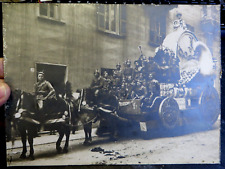 FOTO CARTONATA CARRO ALLEGORICO " REGNO DI SATANA " 1000 FRANCHI - ANNI '30 '40