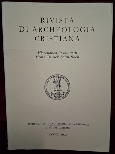 Rivista archeologia cristiana - rivista,
