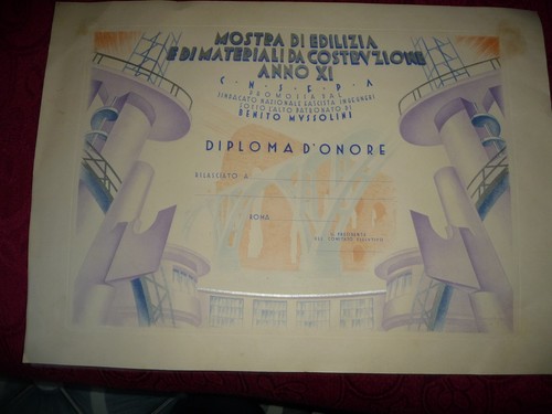 Bello raro diploma ventennio - raro,