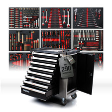 Carrello da officina pieno