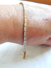 Bracciale tennis vintage tono