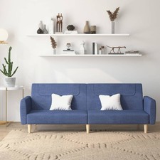 Divano Letto a 2 Posti Blu in