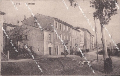 Af749 cartolina orte borgata - cartolina,