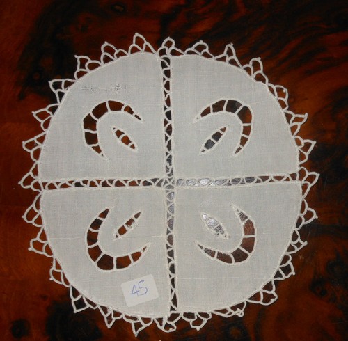 Centrino lino bianco - , punto