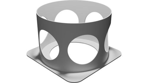 Supporto bombola co2 per fondo - supporto,