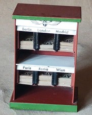 Märklin biglietteria, metallo stagnato, anni '30-40, scala 0, h: 11 cm, 39 biglietti