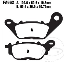 Pastiglie freno EBC FA662V per