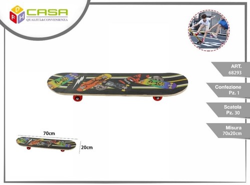 Skateboard skate legno - skateboard, in