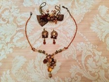 Parure donna Sodini collana orecchini girocollo bracciale spilla pietre perline