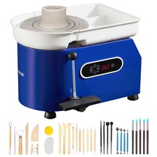 VEVOR Tornio per Ceramica a Pedale Macchina Ruota di Ceramica 450W Diametro 28cm