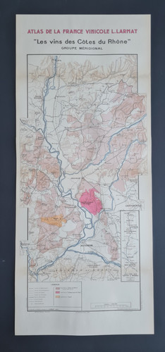 Mappa del vino 1943 larmat - mappa,