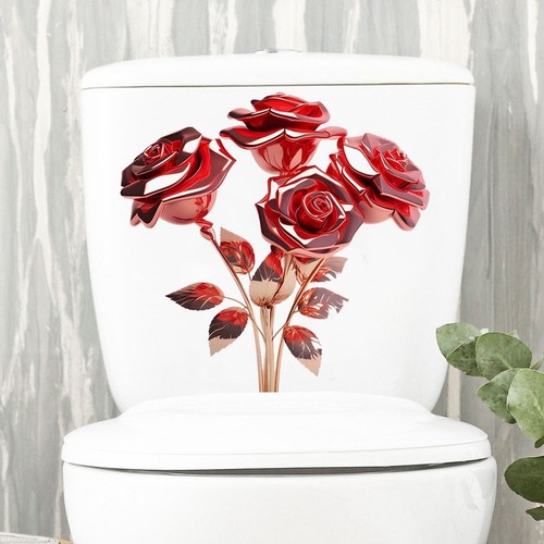 Adesivo rosa rossa pvc - rosa,