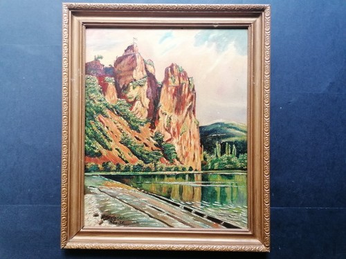 Dipinto olio paesaggio