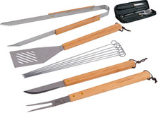 SET UTENSILI BARBECUE CON