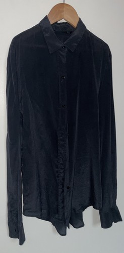 Camicia zara nera seta di - camicia,