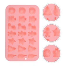  2 stampi per dolci natalizi: mini stampi 3D da 21 cavità per biscotti,