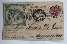 Cartolina Società Ceramica Deposito Argenterie Napoli c2