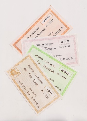 Miniassegni buoni acquisto - buoni, d'acquisto