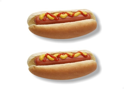 Hot dog con senape - senape, ketchup