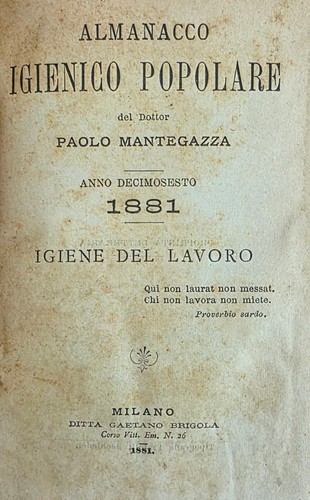 Mantegazza paolo almanacco - mantegazza,