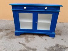 mobile  legno massello con cristalli  color blu
