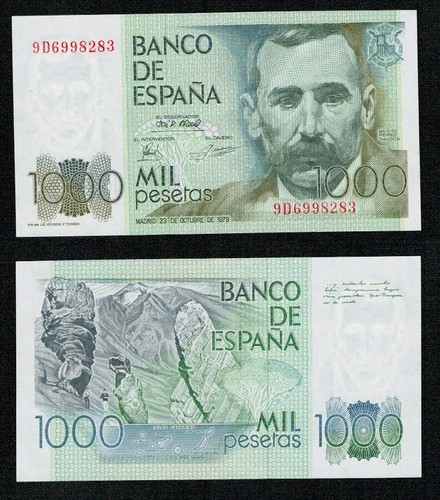 1000 pesetas 1979 benito - 1979,