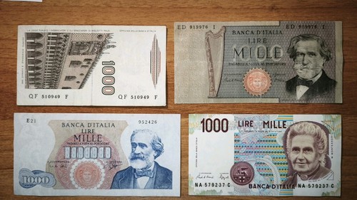1000 lire verdi 1980 - , 2
