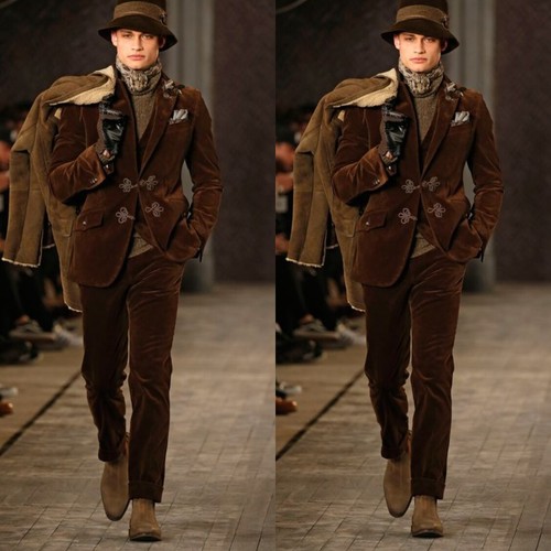 Giacca fumo uomo marrone - giacca,