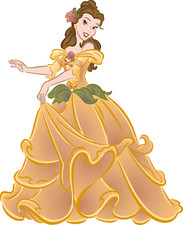 Belle disney princess sticker