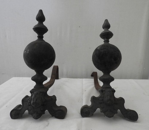 Coppia antichi alari per - antichi,