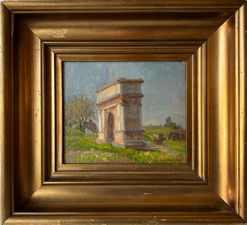 Quadro olio impressionista - quadro,