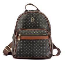 BRICIOLE originale zaino nero nuovo donna zainetto casual pelle particolare