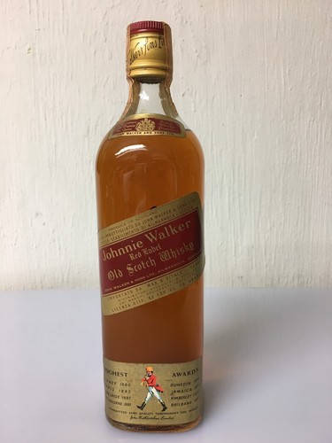 Johnnie walker red label - label, old