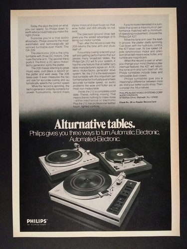 Philips 209 212 - ga-209, 1975