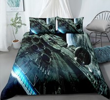 Set Copripiumino Trapuntino Letto Super King Singolo Matrimoniale Star Wars Millennium