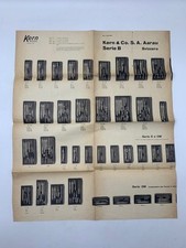 Kern Aarau, Svizzera. Compassi a ricambi (Foglio-catalogo pubblicitario)