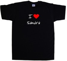T-shirt Sandra I Love Heart