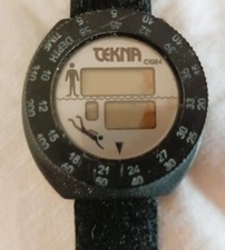 Tekna subacqueo da polso, cinturino velcro, vintage