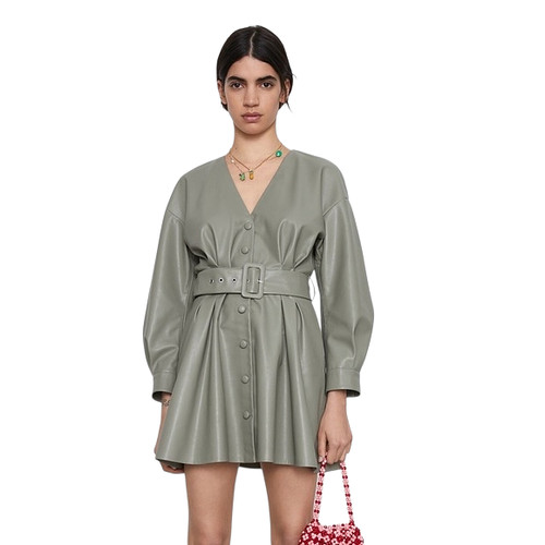 Mini abito zara verde - xl,