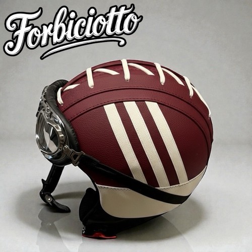 Casco vintage pelle - in,