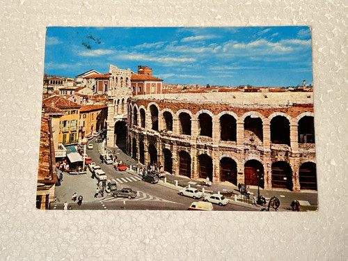 Verona arena vecchia cartolina - verona,