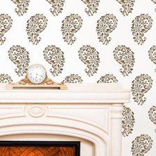 India Paisley Allover Wall Stencil decorativo per pareti Pittura Room Decor