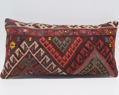 Cuscino kilim curdo - cuscino, 24"x12"