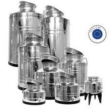 Brocca trasporto acciaio inox contenitore barile olio da cucina vino succo alcool grappa latte